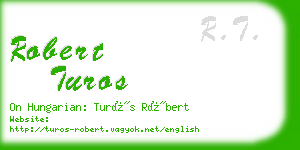 robert turos business card